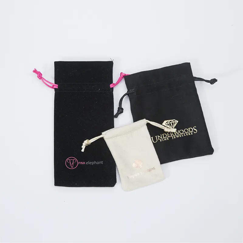 ¿Busca una bolsa de almacenamiento de alta calidad? Bolso de terciopelo con cordón